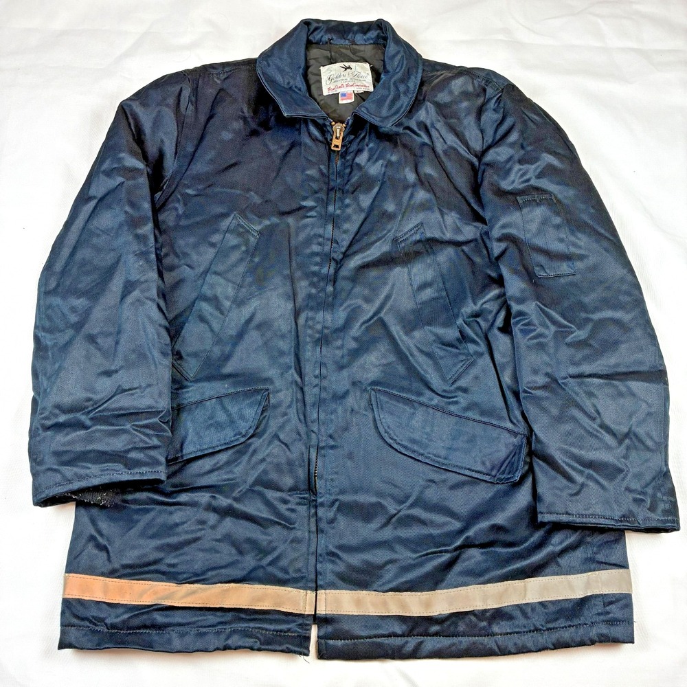 Spiewak & Sons Golden Fleece Parka Large Coat Jacket Reflective Drawstring USA